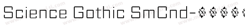 Science Gothic SmCnd字体转换